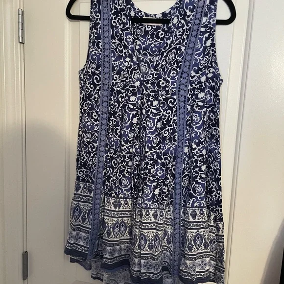 Altar'd State | Dresses | Altard State Blue Floral Dress Size Large